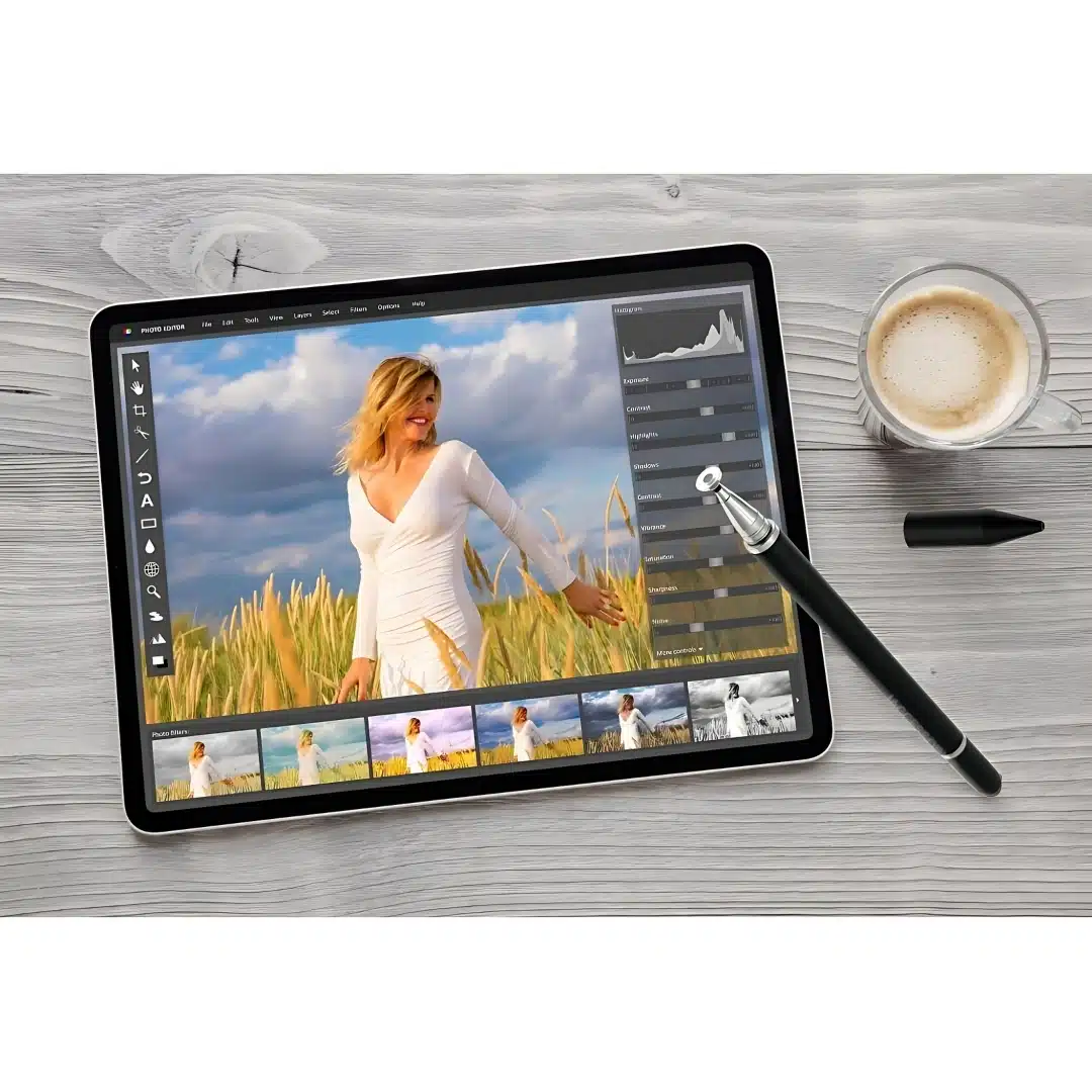 iAccessories 3 in 1 Stylus with Ball Point pen for all Touch Screen Devices BLACK-1.5