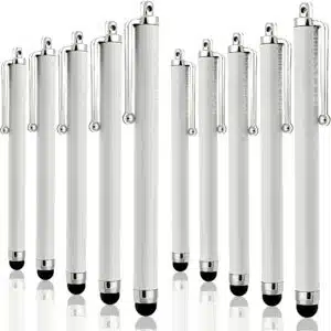 iAccessories White Stylus Pen Pack of 10 – Universal Touchscreen Compatibility