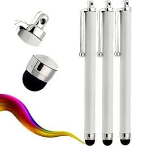 Universal Stylus Pens - Pack of 3 (White)