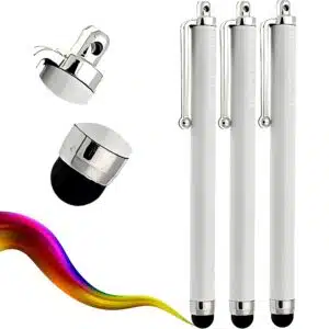 Universal Stylus Pens - Pack of 3 (White)