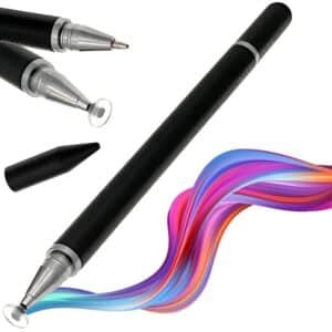 Black Hybrid Touch & Ink Pen | Fine Disc Screen Controller - iAccessories Stylus Pen