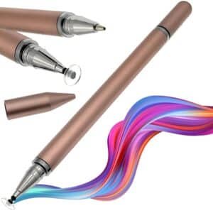 iAccessories Rose Gold Screen & Writing Pen | Fine Disc Touch Hybrid - Stylus Pen