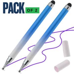 Dual-Sided Universal Stylus Pen – Pack of 2 (Gradient Blue)