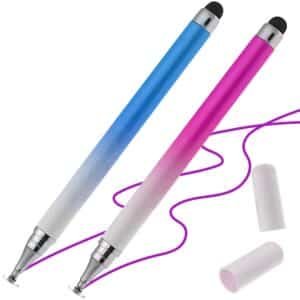 iAccessories Dual-Sided Universal Stylus Pen for All Touch Screen Devices – Pack of 2 | Pink & Blue