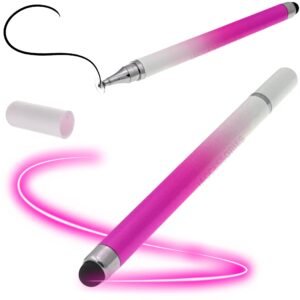 iAccessories Dual-Sided Universal Stylus Pen for All Touch Screen Devices – Pack of 2 | Gradient Pink