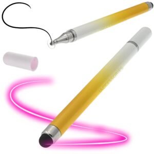 iAccessories Dual-Sided Universal Stylus Pen for All Touch Screen Devices – Pack of 2 | Gradient Yellow