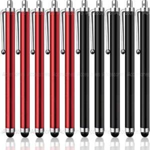 iAccessories Multicolor Universal Capacitive Stylus Pens for All Touch Screen Devices – Pack of 10